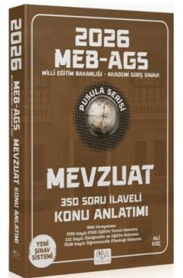 2026 MEB-AGS Mevzuat Konu Anlatımı Pusula Serisi - 1