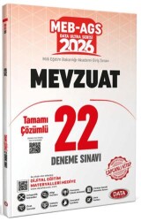 2026 AGS Mevzuat Tamamı Çözümlü 22 Deneme Sınavı - Data Yayınları