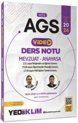 2026 MEB AGS Mevzuat ve Anayasa Video Anlatımlı Ders Notu - Yediiklim Yayınları