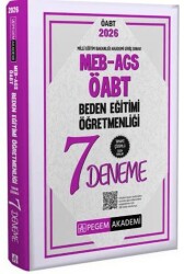 2026 MEB AGS ÖABT Beden Eğitimi Öğretmenliği Tamamı Çözümlü 7 Deneme - Pegem Akademi Yayıncılık
