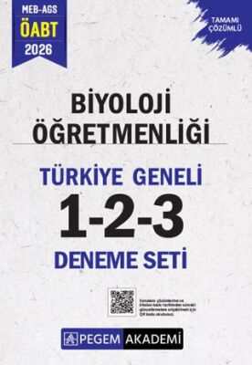 2026 MEB AGS ÖABT Biyoloji Öğretmenliği Tamamı Çözümlü Türkiye Geneli 1-2-3 3`lü Deneme Seti - 1