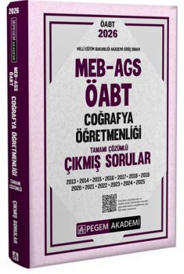 2026 MEB AGS ÖABT Coğrafya Öğretmenliği Tamamı Çözümlü Çıkmış Sorular - 1