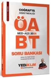 2026 MEB-AGS ÖABT Coğrafya Öğretmenliği Tamamı Çözümlü Soru Bankası - Yediiklim Yayınları