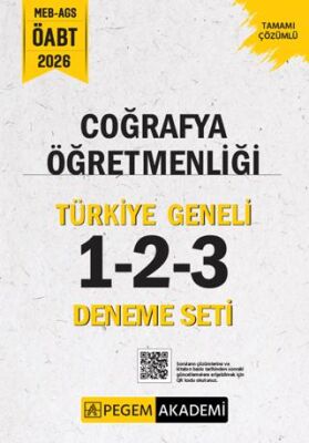 2026 MEB AGS ÖABT Coğrafya Öğretmenliği Tamamı Çözümlü Türkiye Geneli 1-2-3 3`lü Deneme Seti - 1