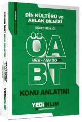 2026 MEB-AGS ÖABT Din Kültürü ve Ahlak Bilgisi Öğretmenliği Konu Anlatımı - Yediiklim Yayınları