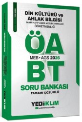2026 MEB-AGS ÖABT Din Kültürü ve Ahlak Bilgisi Öğretmenliği Tamamı Çözümlü Soru Bankası - Yediiklim Yayınları