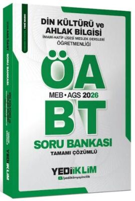 2026 MEB-AGS ÖABT Din Kültürü ve Ahlak Bilgisi Öğretmenliği Tamamı Çözümlü Soru Bankası - 1