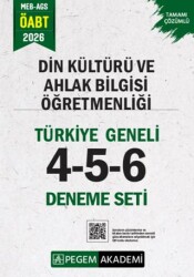 2026 MEB AGS ÖABT Din Kültürü ve Ahlak Bilgisi Öğretmenliği Tamamı Çözümlü Türkiye Geneli 4-5-6 3`l - Pegem Akademi Yayıncılık