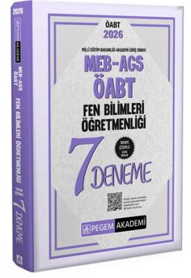 2026 MEB AGS ÖABT Fen Bilimleri Öğretmenliği Tamamı Çözümlü 7 Deneme - 1