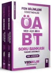 2026 MEB AGS ÖABT Fen Bilimleri Öğretmenliği Tamamı Çözümlü Soru Bankası 2 Cilt - Yediiklim Yayınları