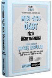 2026 MEB AGS ÖABT Fizik Öğretmenliği Tamamı Çözümlü Çıkmış Sorular - Pegem Akademi Yayıncılık