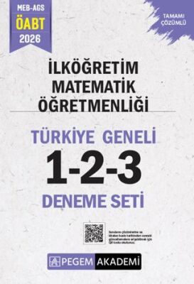 2026 MEB AGS ÖABT İlköğretim Matematik Öğretmenliği Tamamı Çözümlü Türkiye Geneli 1-2-3 3`lü Deneme - 1
