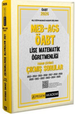 2026 MEB AGS ÖABT Lise Matematik Öğretmenliği Tamamı Çözümlü Çıkmış Sorular - 1