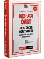 2026 MEB AGS ÖABT Okul Öncesi Öğretmenliği Alan Bilgisi - Alan Eğitimi - Konu Anlatımlı - Pegem Akademi Yayıncılık