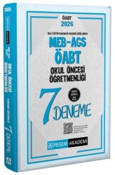 2026 MEB AGS ÖABT Okul Öncesi Öğretmenliği Tamamı Çözümlü 7 Deneme - Pegem Akademi Yayıncılık