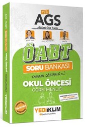 2026 MEB AGS ÖABT Okul Öncesi Öğretmenliği Tamamı Çözümlü Soru Bankası - Yediiklim Yayınları