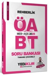 2026 MEB AGS ÖABT Rehberlik Tamamı Çözümlü Soru Bankası - Yediiklim Yayınları