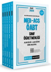 2026 MEB AGS ÖABT Sınıf Öğretmenliği Alan Bilgisi - Alan Eğitimi Konu Anlatımlı Set 5 Kitap - Pegem Akademi Yayıncılık