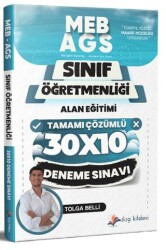 2026 MEB AGS ÖABT Sınıf Öğretmenliği Alan Eğitimi Tamamı Çözümlü 10 Deneme Sınavı - Dizgi Kitap