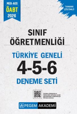 2026 MEB AGS ÖABT Sınıf Öğretmenliği Tamamı Çözümlü Türkiye Geneli 4-5-6 3`lü Deneme Seti - 1