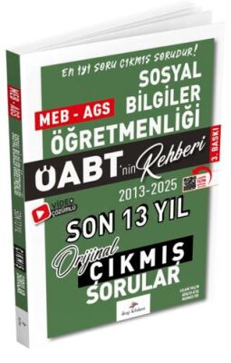 2026 MEB-AGS ÖABT Sosyal Bilgiler ÖABT`nin Rehberi Konularına Göre Tasnif Edilmiş Son 13 Yıl Orijina - 1