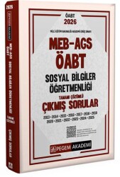 2026 MEB AGS ÖABT Sosyal Bilgiler Öğretmenliği Tamamı Çözümlü Çıkmış Sorular - Pegem Akademi Yayıncılık