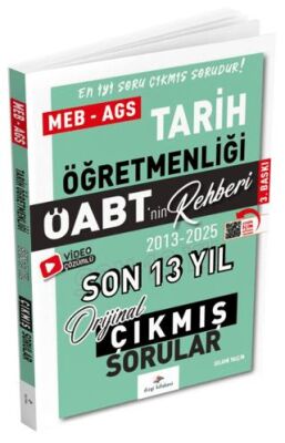 2026 MEB AGS ÖABT Tarih Öabt`nin Rehberi Konularına Göre Tasnif Edilmiş Son 13 Yıl Orijinal Video Çö - 1