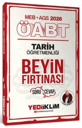 2026 MEB AGS ÖABT Tarih Öğretmenliği Beyin Fırtınası Soru Cevap - Yediiklim Yayınları