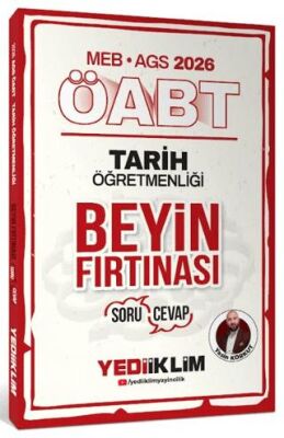 2026 MEB AGS ÖABT Tarih Öğretmenliği Beyin Fırtınası Soru Cevap - 1