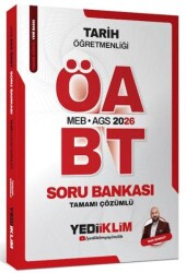 2026 MEB-AGS ÖABT Tarih Öğretmenliği Tamamı Çözümlü Soru Bankası - Yediiklim Yayınları