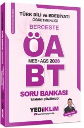 2026 MEB AGS ÖABT Türk Dili Ve Edebiyatı Öğretmenliği Berceste Tamamı Çözümlü Soru Bankası - Yediiklim Yayınları