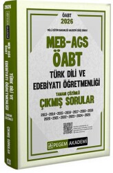 2026 MEB AGS ÖABT Türk Dili ve Edebiyatı Öğretmenliği Tamamı Çözümlü Çıkmış Sorular - Pegem Akademi Yayıncılık