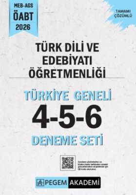 2026 MEB AGS ÖABT Türk Dili ve Edebiyatı Öğretmenliği Tamamı Çözümlü Türkiye Geneli 4-5-6 3`lü Dene - 1
