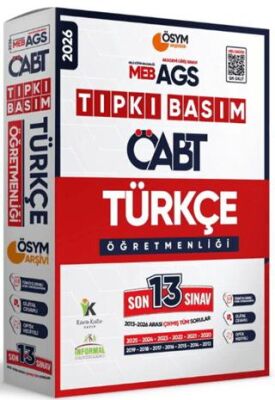 2026 MEB AGS ÖABT Türkçe Öğretmenliği ÖSYM Tıpkı Basım 13 lü Deneme - 1