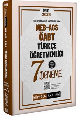 2026 MEB AGS ÖABT Türkçe Öğretmenliği Tamamı Çözümlü 7 Deneme - 1