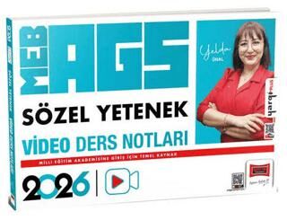 2026 MEB-AGS Öğretmen Adayları İçin Sözel Yetenek Video Ders Notları - 1