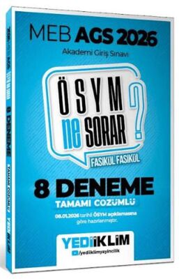2026 MEB AGS ÖSYM Ne Sorar Tamamı Çözümlü 8 Fasikül Deneme Sınavı - 1