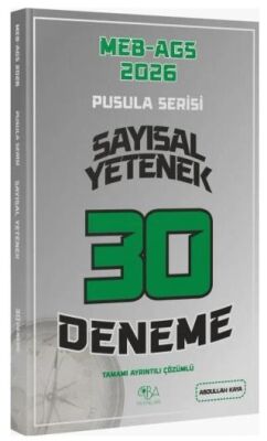 2026 MEB-AGS Sayısal Yetenek 30 Deneme Çözümlü Pusula Serisi - 1