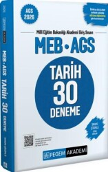 2026 MEB AGS Tarih 30 Deneme - Pegem Akademi Yayıncılık