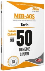 2026 MEB-AGS Tarih Tamamı Çözümlü 50 Deneme Sınavı - Data Yayınları