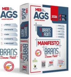 2026 MEB AGS Tüm Dersler 3 Adım 5li Manifesto 150 Adet Branş Deneme Seti - İnformal Yayınları