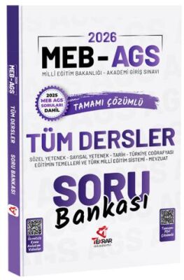 2026 MEB-AGS Tüm Dersler Soru Bankası Çözümlü - 1