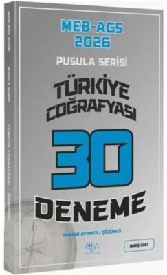 2026 MEB-AGS Türkiye Coğrafyası 30 Deneme Çözümlü Pusula Serisi - 1