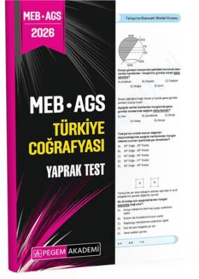 2026 MEB AGS Türkiye Coğrafyası Yaprak Test - 1