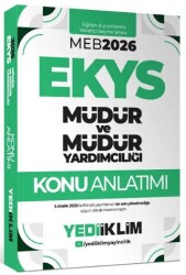 2026 MEB EKYS Müdür ve Müdür Yardımcılığı Konu Anlatımı - Yediiklim Yayınları