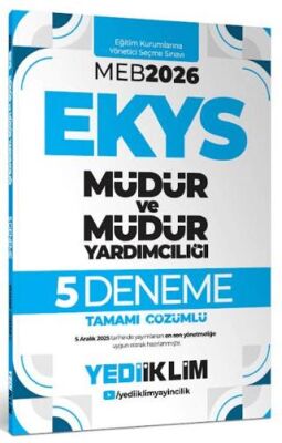 2026 MEB EKYS Müdür ve Müdür Yardımcılığı Tamamı Çözümlü 5 Deneme - 1