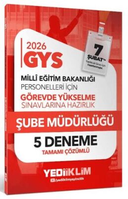 2026 MEB GYS Şube Müdürlüğü Tamamı Çözümlü 5 Deneme - 1