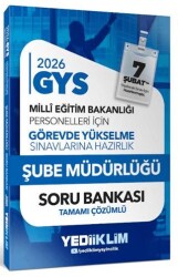 2026 MEB GYS Şube Müdürlüğü Tamamı Çözümlü Soru Bankası - Yediiklim Yayınları