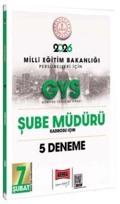 2026 MEB Personelleri İçin GYS Şube Müdürü Kadrosu İçin 5 Deneme - 1