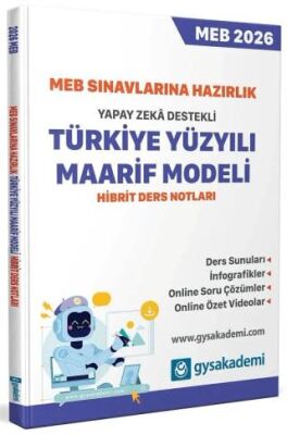 2026 MEB Sınavlarına Hazırlık Yapay Zeka Destekli Türkiye Yüzyılı Maarif Modeli Ders Notları - 1